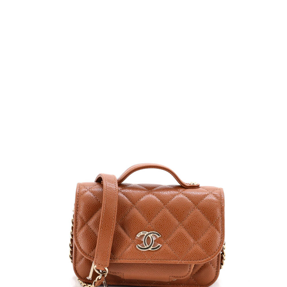 Chanel Business Affinity Flap Clutch with Chain
